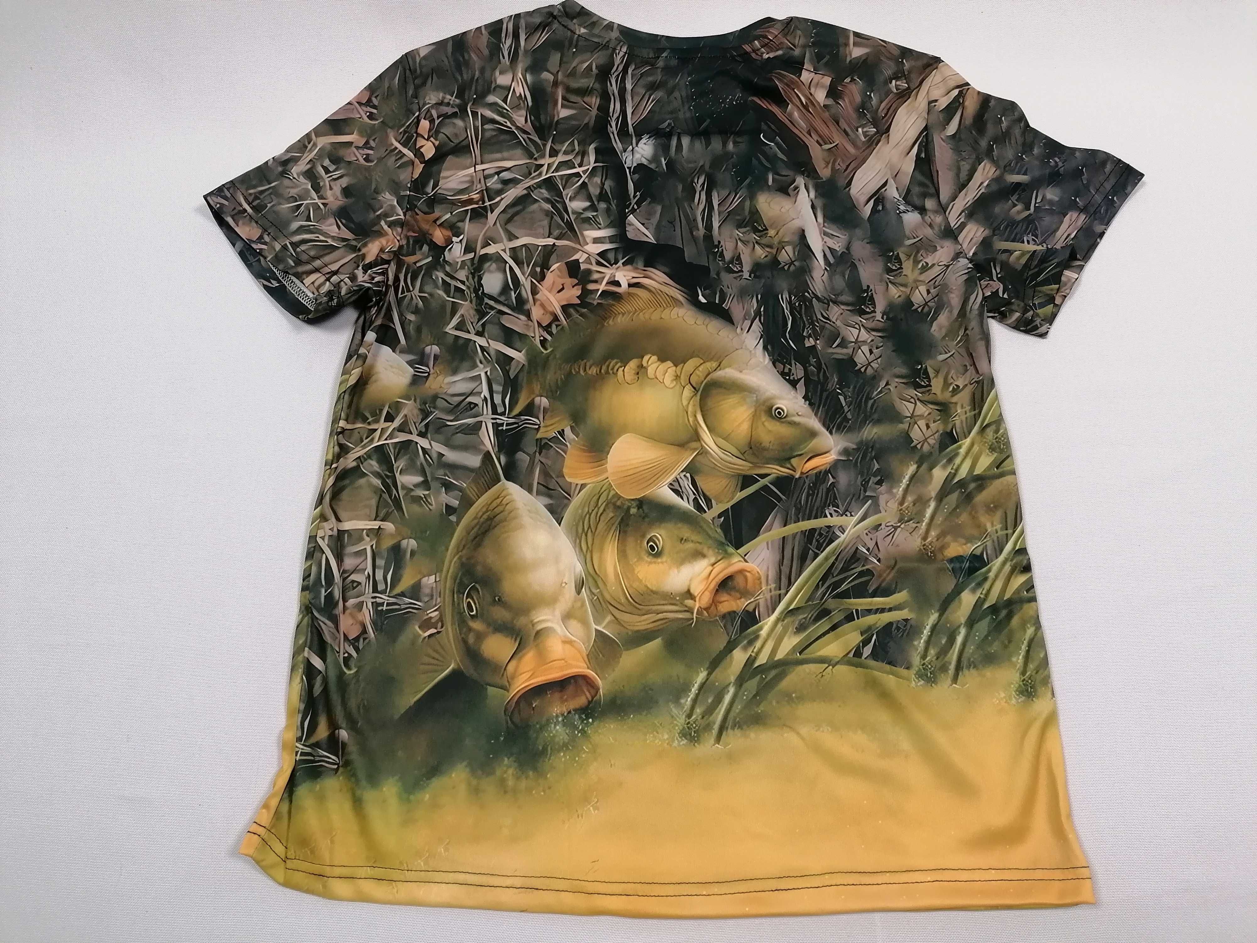 T-shirt Koszulka męska Karp Fishing na ryby wędkowanie rozm. M Nowa