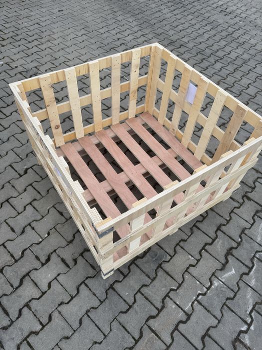 Skrzyniopaleta na drewno 110x110 Solidna