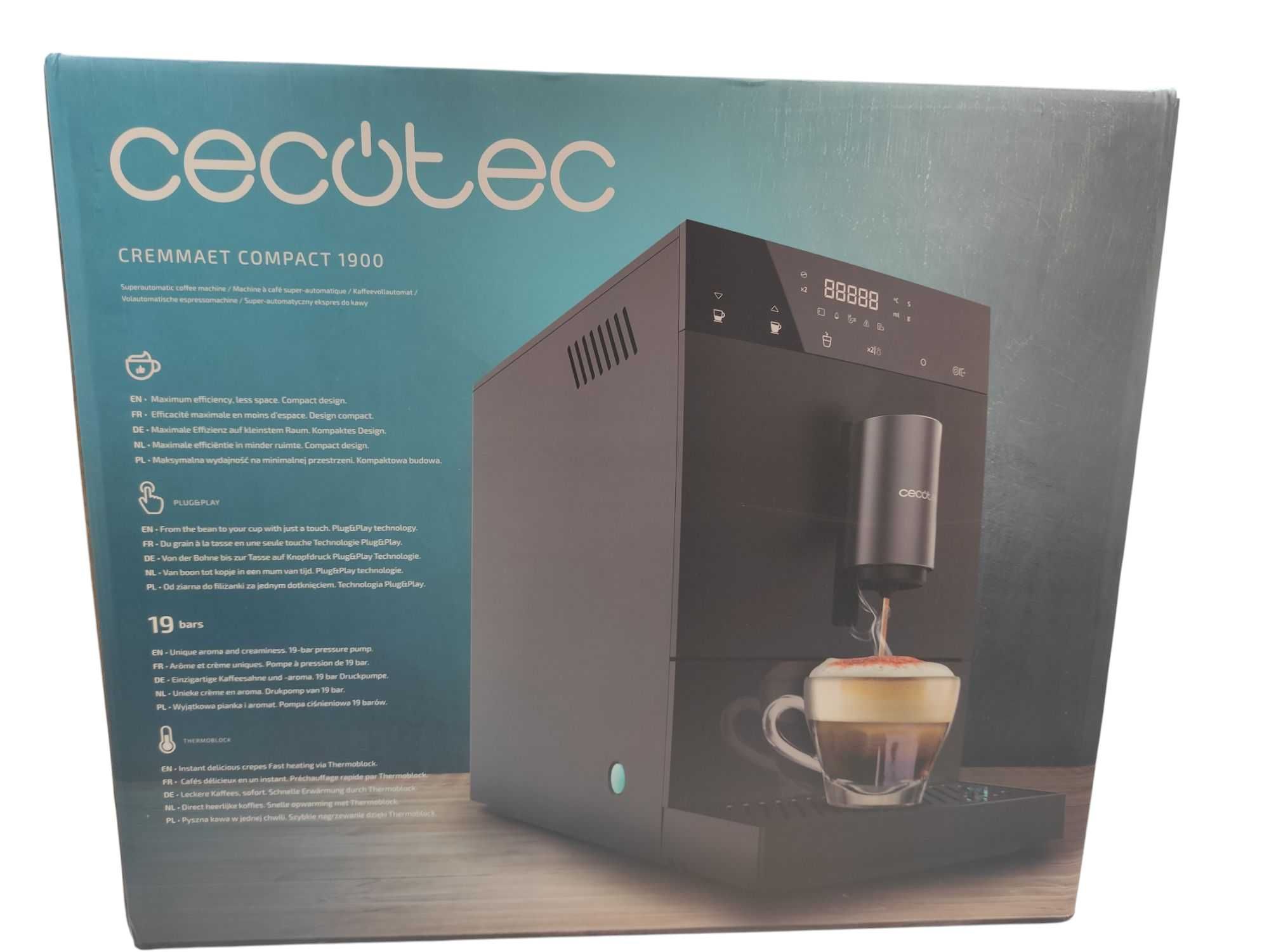 Na Lewara Ekspres automatyczny do kawy Cecotec Cremmaet Compact 1900