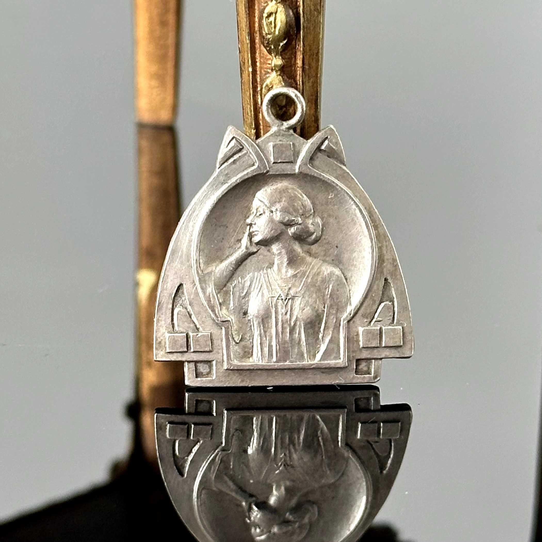 Oryginalna secesja wiedeńska Alfons Mucha z 1900 roku - próba 800