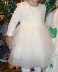 Велюровое платье на 1-2 годика