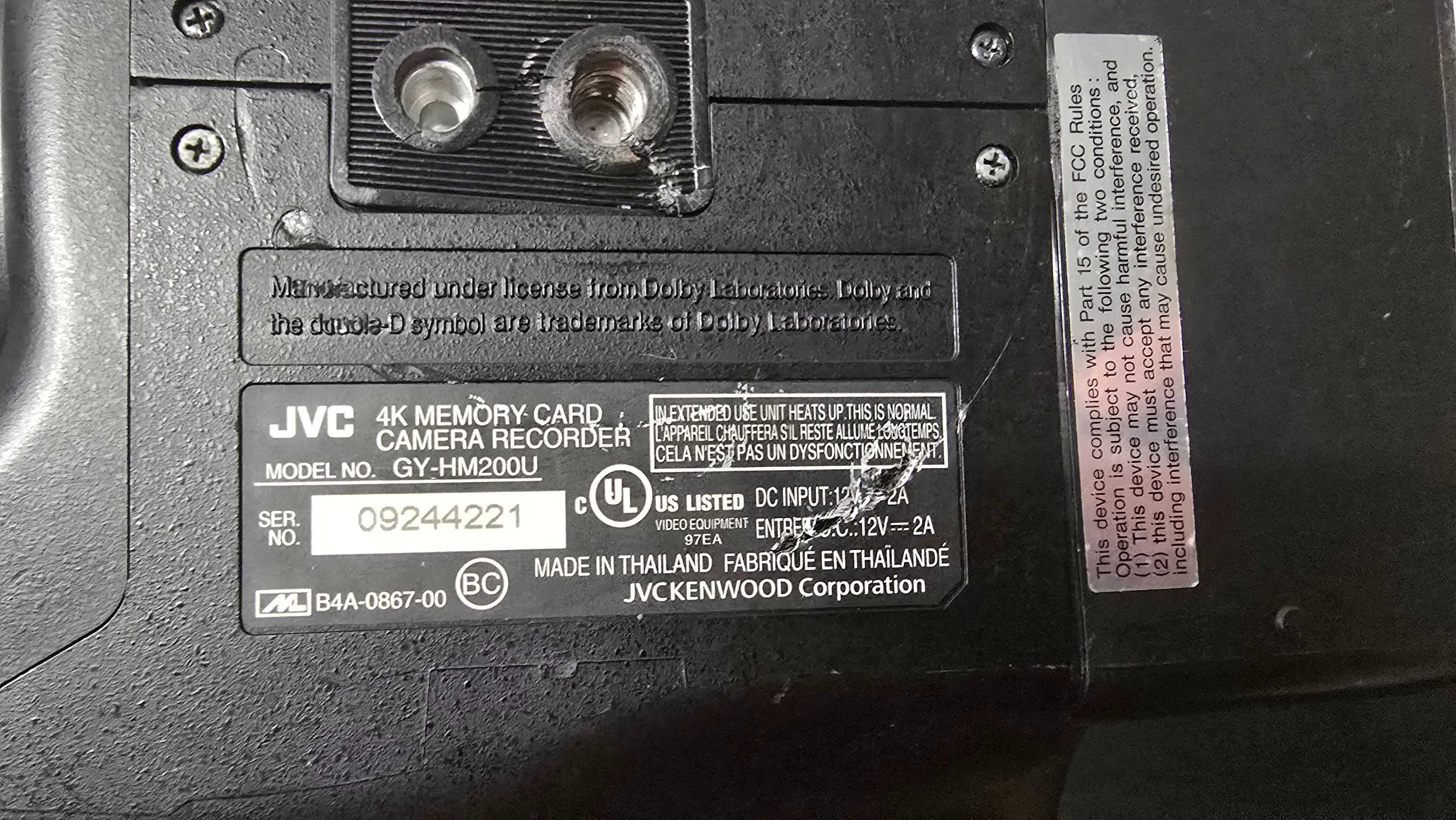 Camera Video JVC JY-HM200U