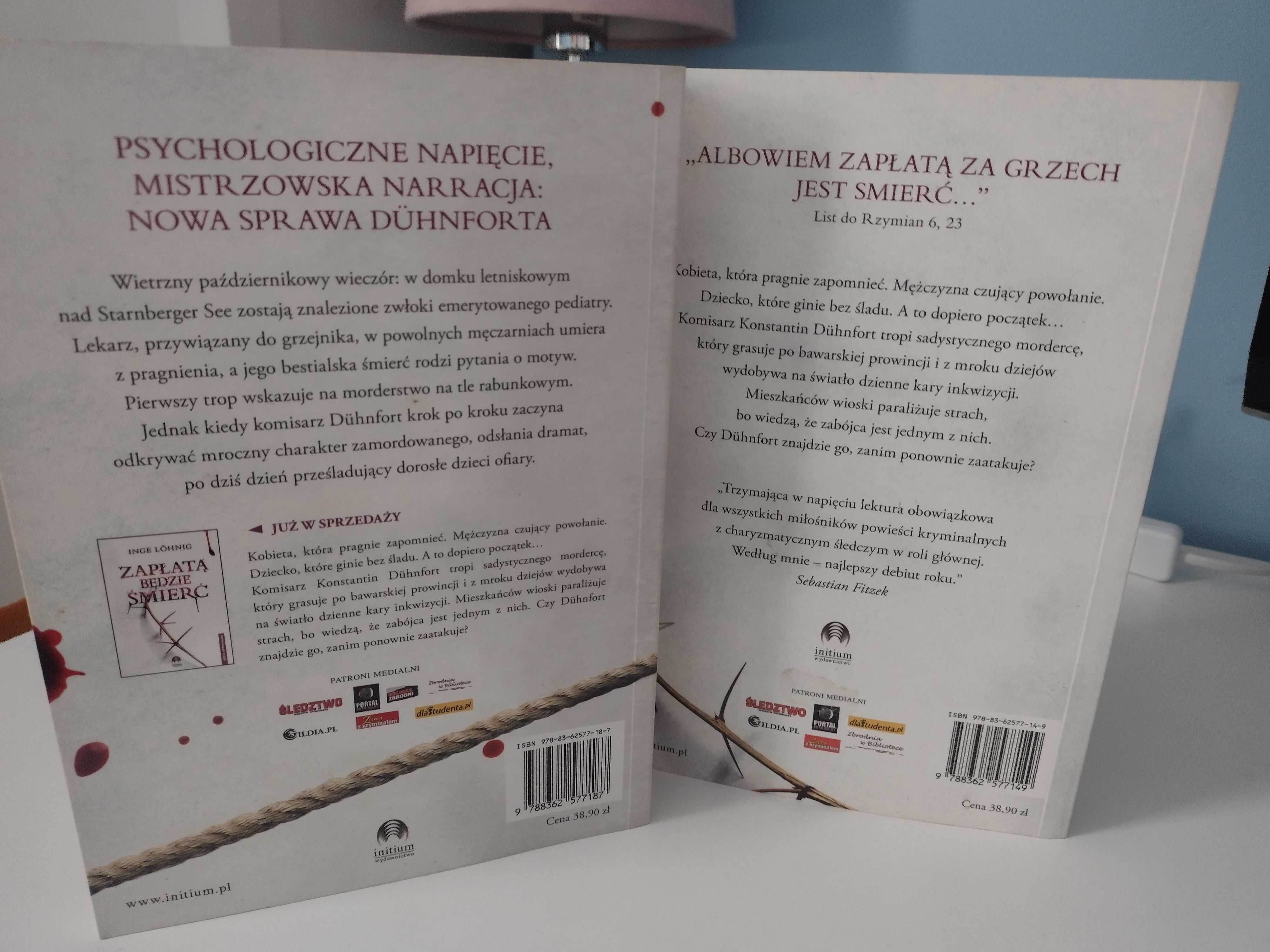 Kryminały Książki w białej ciszy i zapłatą będzie śmierć Inge Lohnig