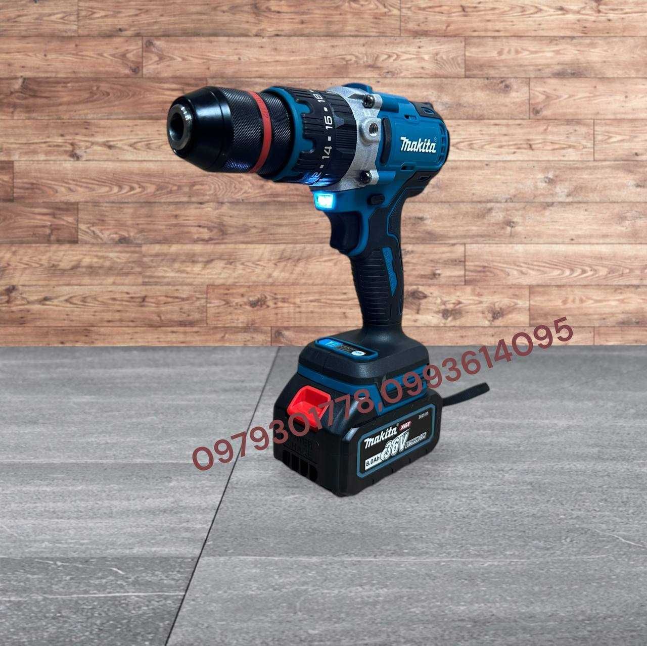 Акумуляторний Ударний Шуруповерт Makita DHP487BL 2 Акумулятора 36V/8Аh