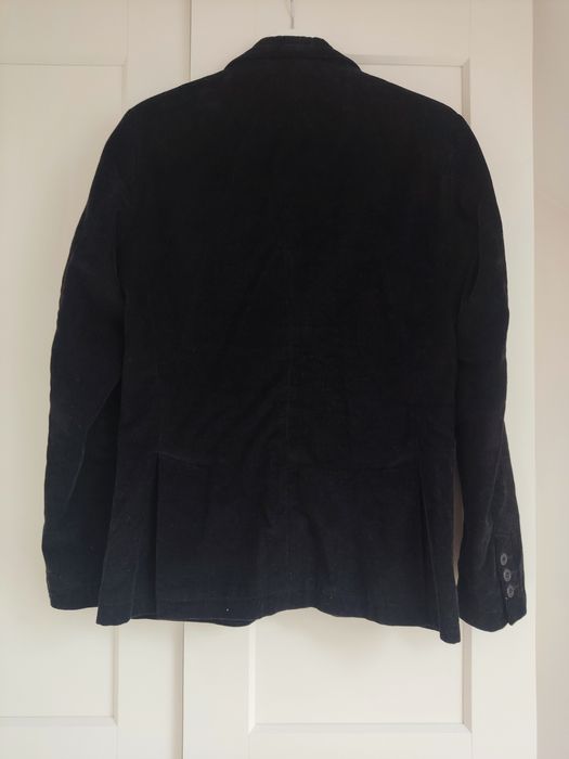 Marynarka Zara Man czarny sztruks r. M