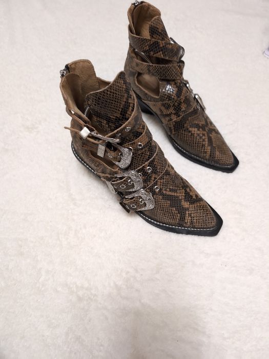 Черевики козаки TOPSHOP 39 40р. 26 см нові шкіряні демісезон