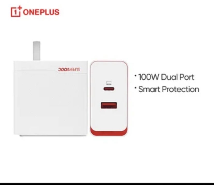 Oppo Realme Oneplus SUPERVOOC 100 BT зарядка с 2 портами type c ,A
