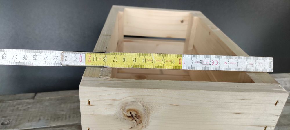 skrzynka drewniana ozdobna dekoracyjna 33x20x15