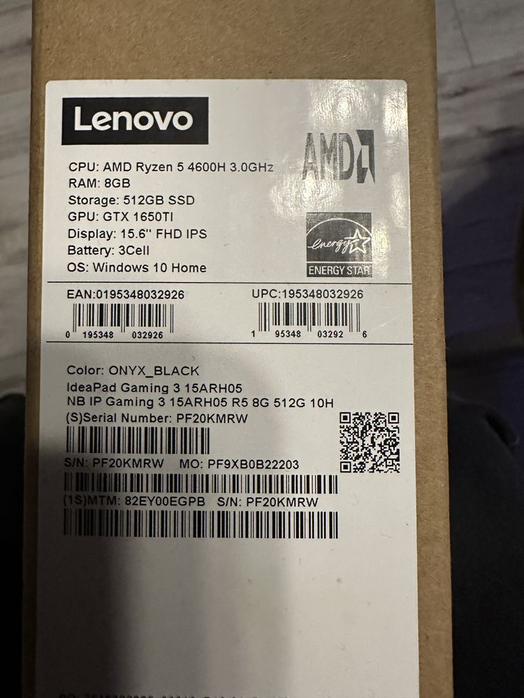 lenovo gaming 3 15ARH05