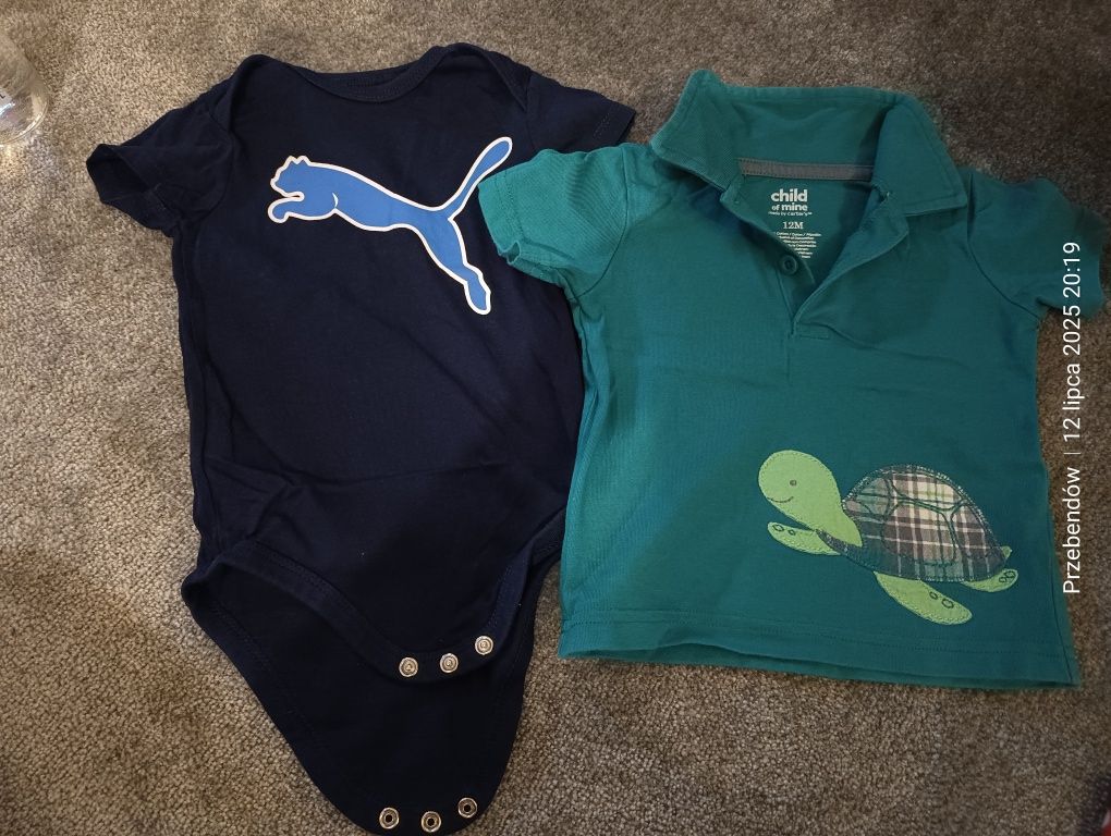 Body PUMA koszulka polo CARTERS 12 miesiecy