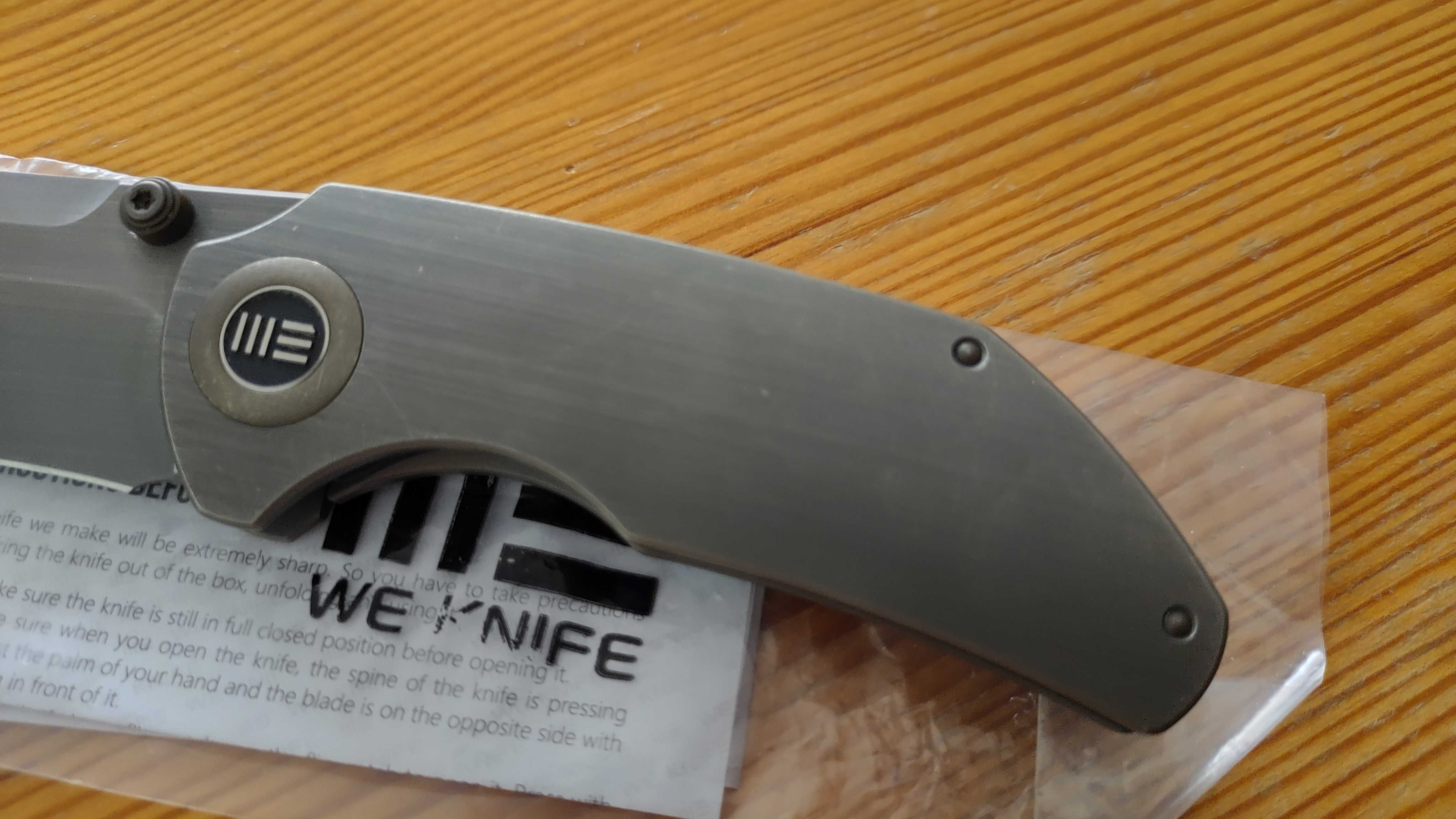 Nóż składany WE Knife Thug, Tytan, CPM 20CV, frame lock