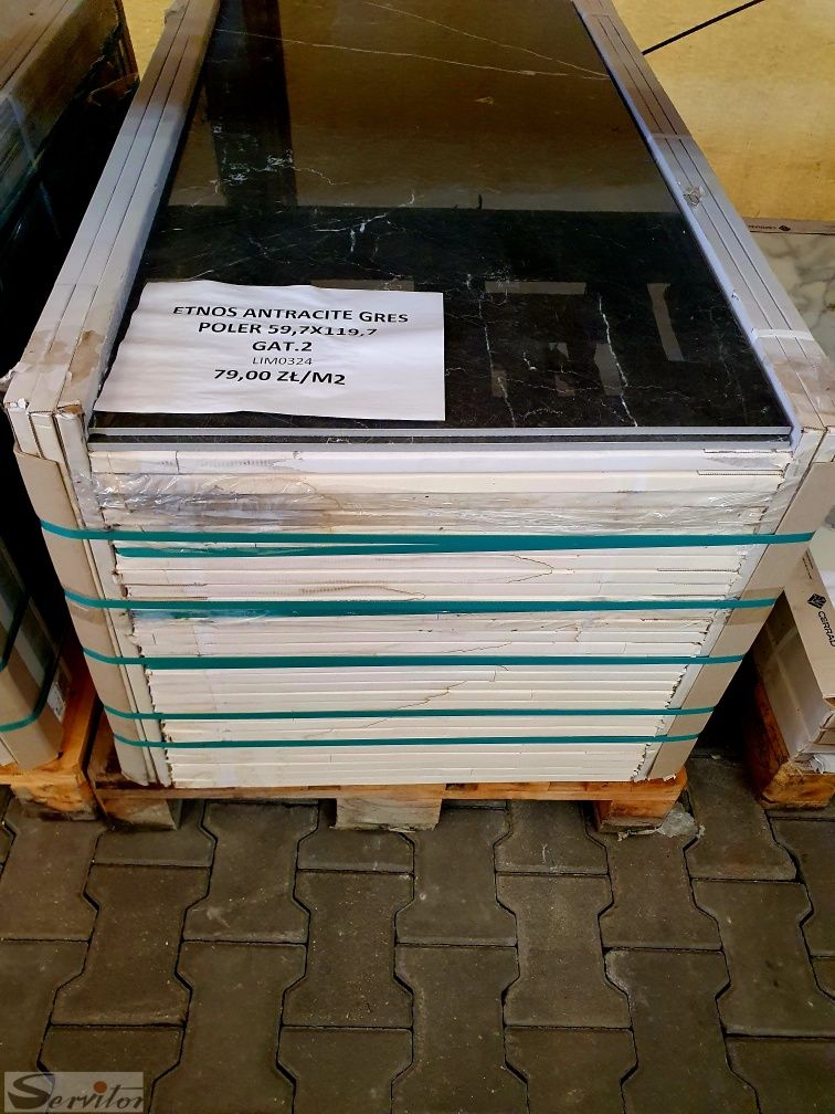 Płytki Etnos Antracite 59,7x119,7 Gres Poler gat.2