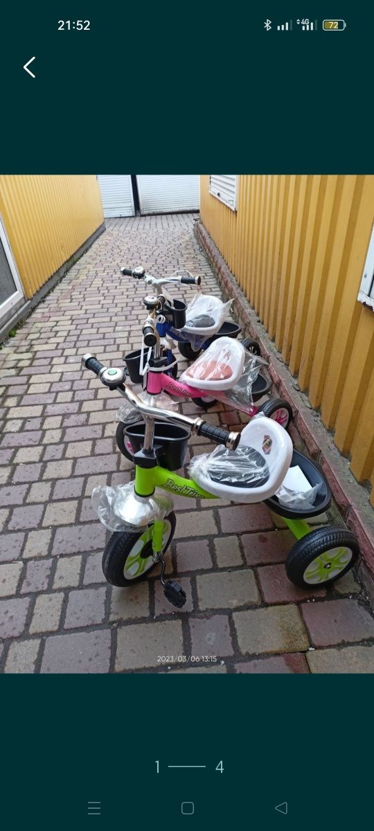 Велосипед дитячий трьохколісний