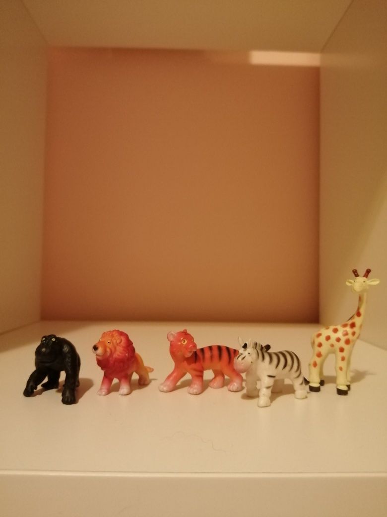 Zestaw egzotycznych zwierząt figurki zabawki zoo