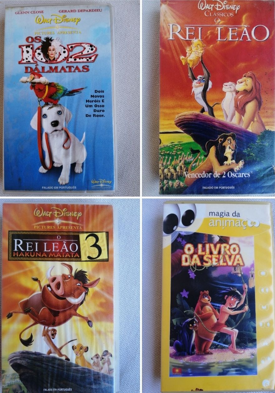 31 Cassetes de video VHS para crianças - 2€/cada