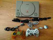 Playstation 1 + cabos + comandos