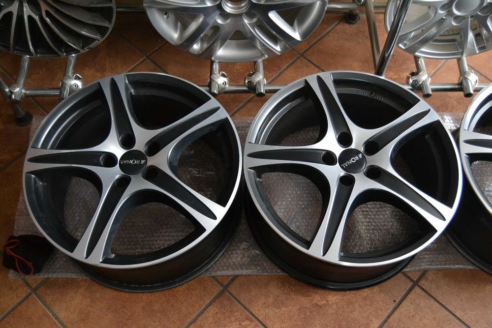 Komplet felg alu Ronal VW Audi Mercedes 18 cali 5x112 et45 8x18 felgi
