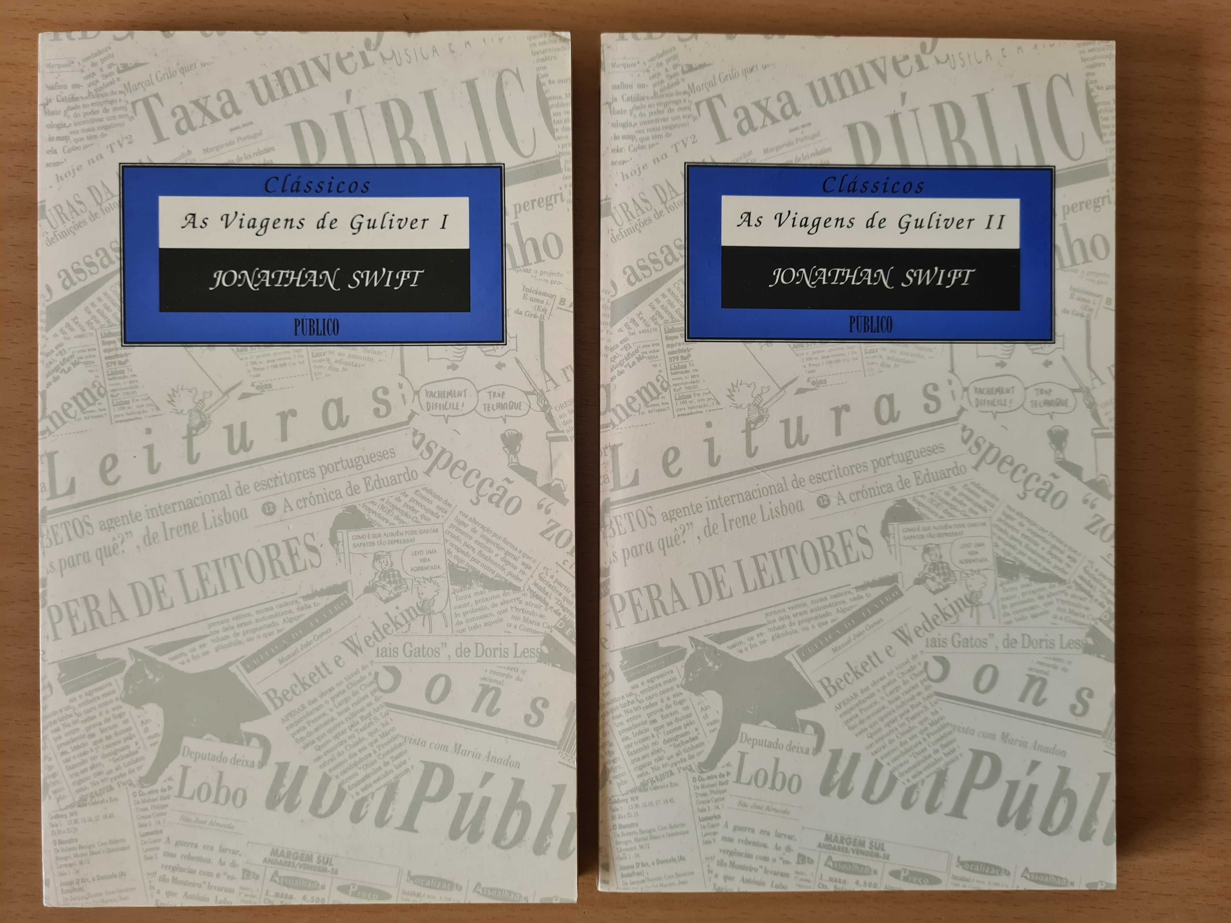 2 livros com "As Viagens de Guliver" de Jonathan Swift