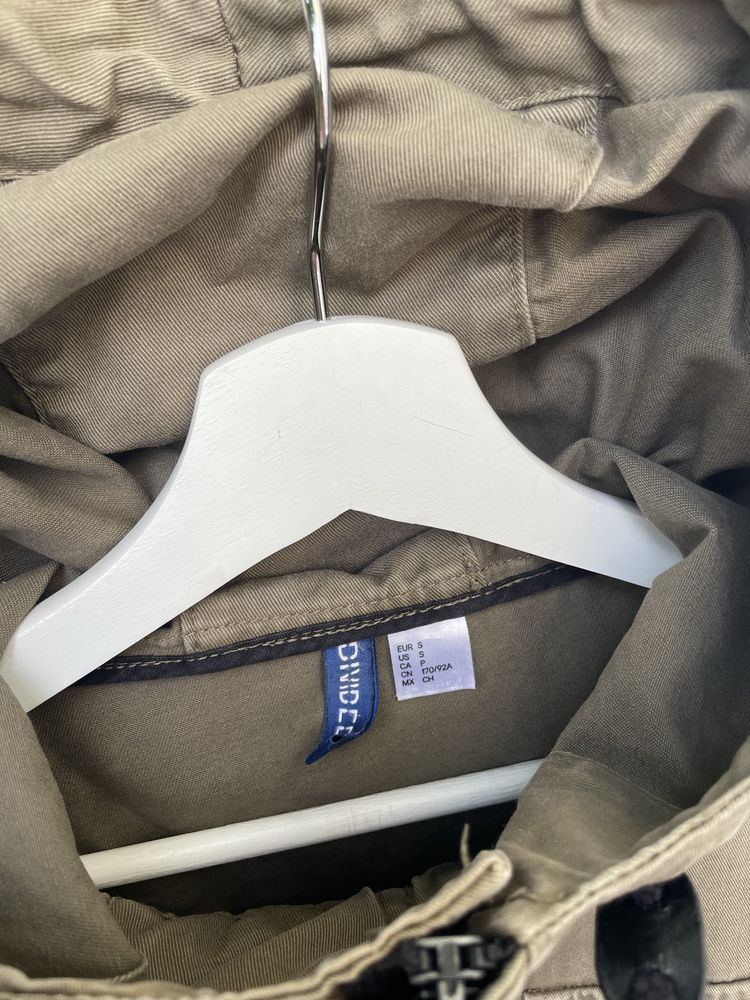 Męska kurtka lekka H&M rozmiar S oliwkowa khaki