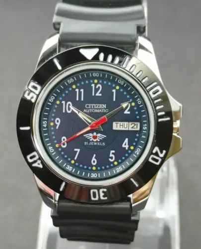 relógio de pulso automático Citizen para Homens, com 21 jóias japonesa