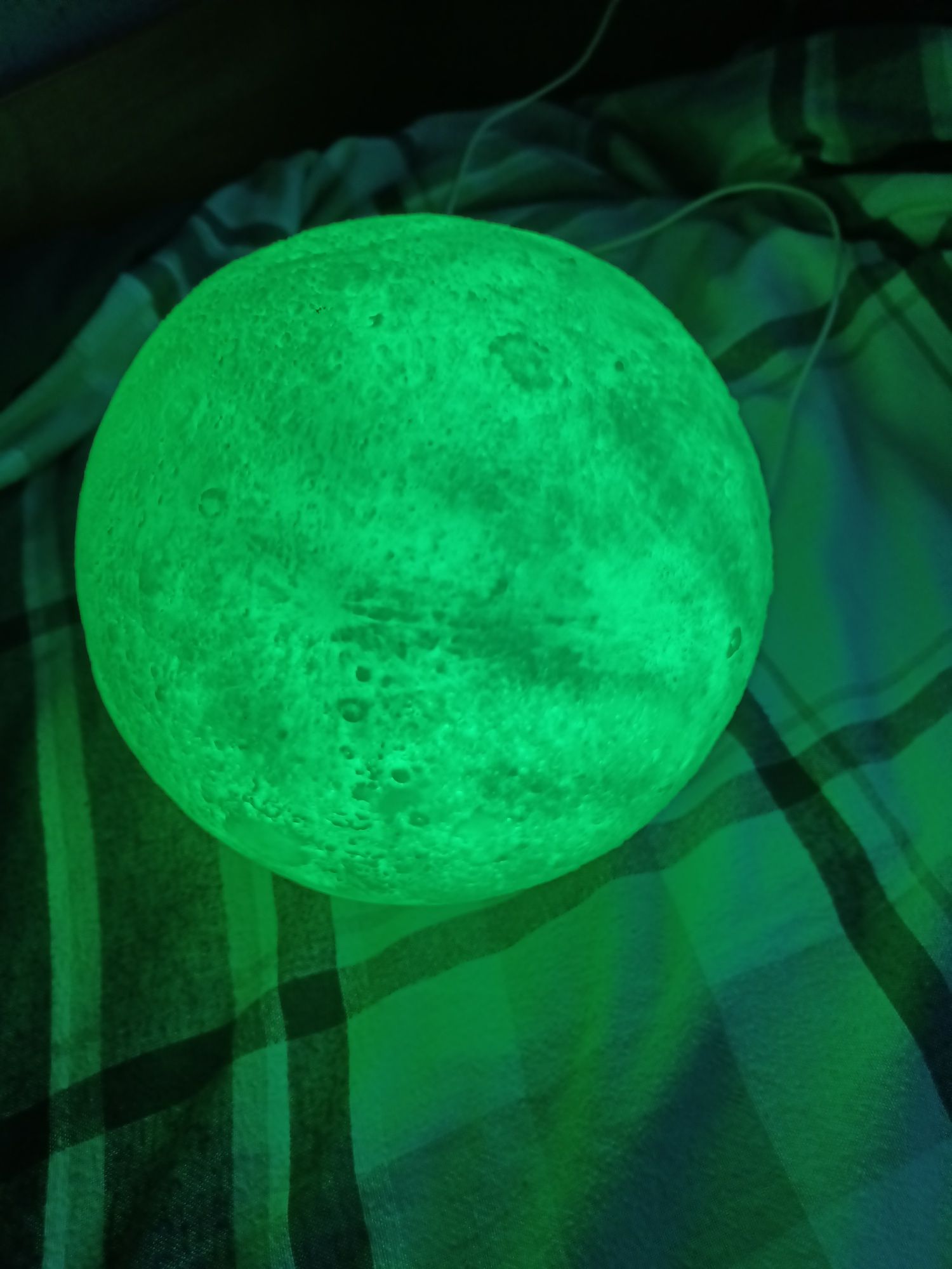 Kula księżyc lampka nocna kosmos kolorowa
