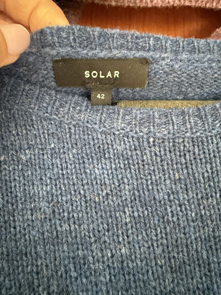 Swetrowa sukienka SOLAR rozm.42 dwa kolory