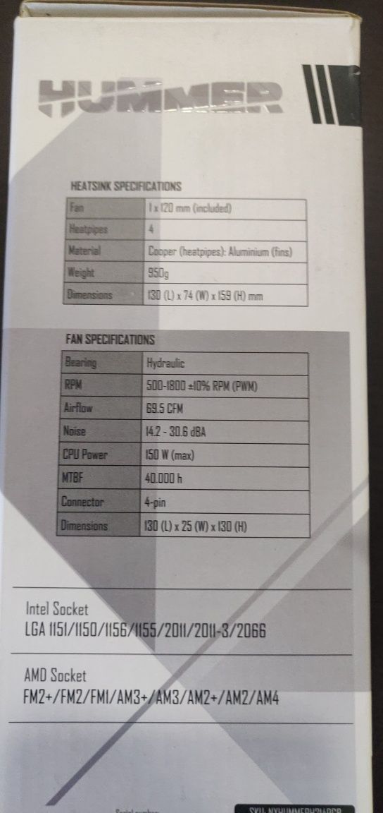 Air Cooler CPU Nox Hummer