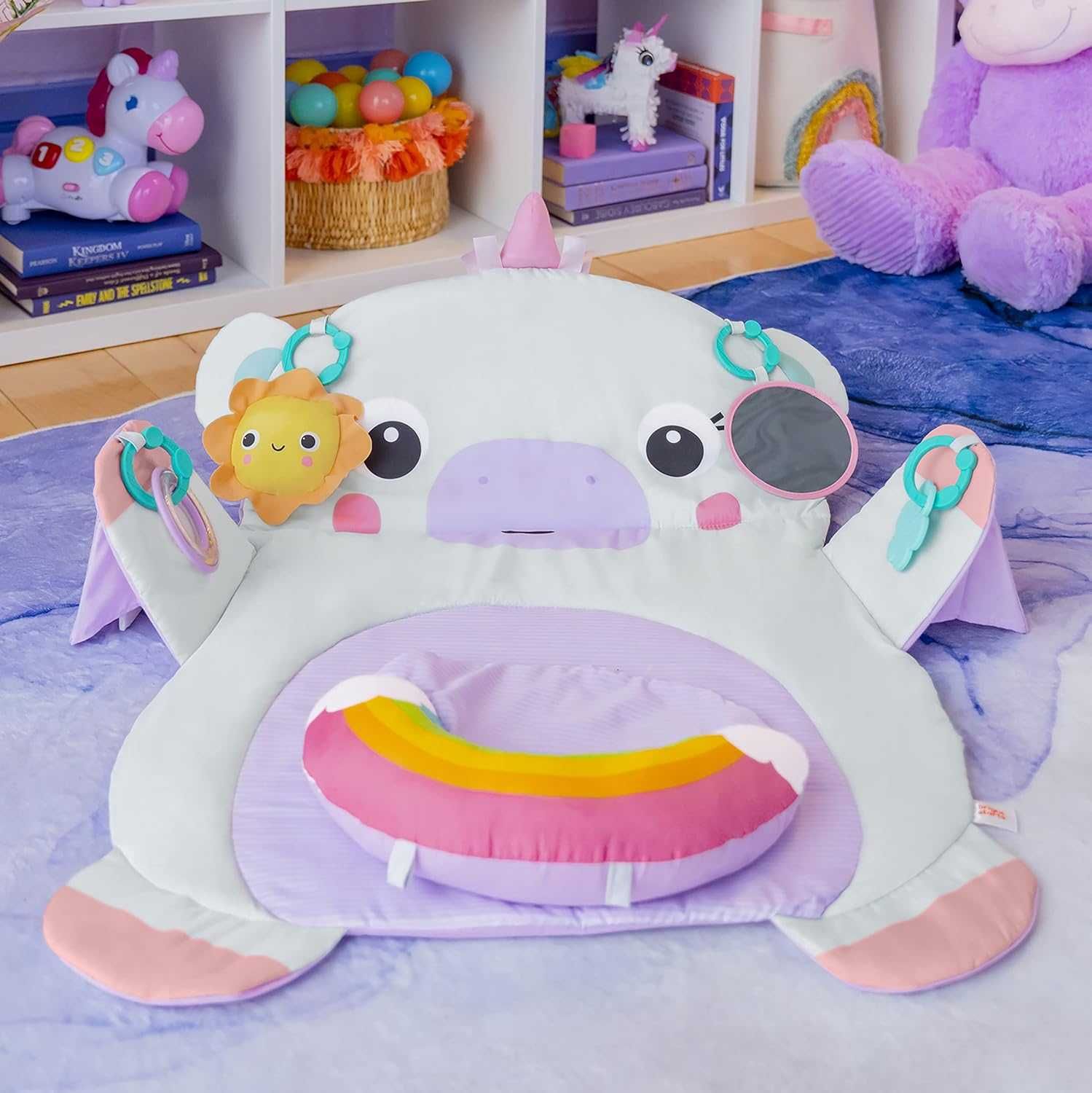 Mata do ćwiczeń Bright Starts Tummy Time Prop & Play™ Unicorn NOWA