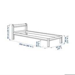 estructura+estrado de cama 90x200m_ Neiden IKEA