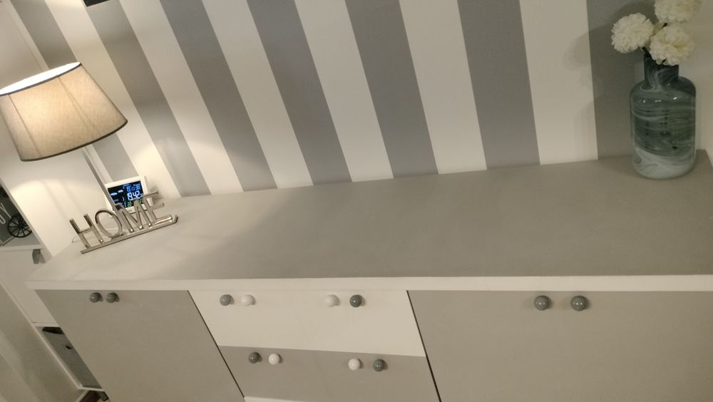 Aparador 1,80 madeira cerejeira pintado á mão