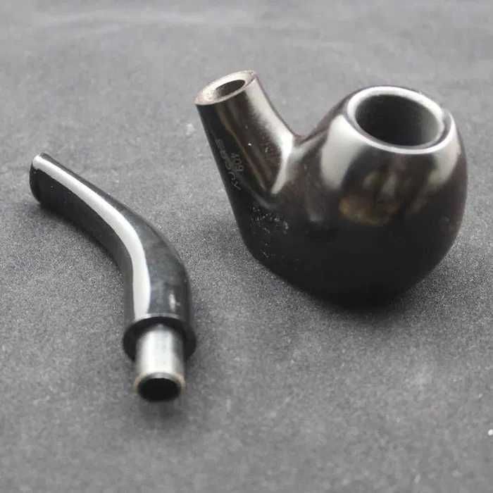 cachimbo NOVO artesanal ébano madeira + bolsa + Filtros fumar tabaco