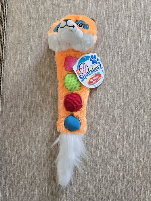 Piszcząca  zabawka dla pieska Lisek