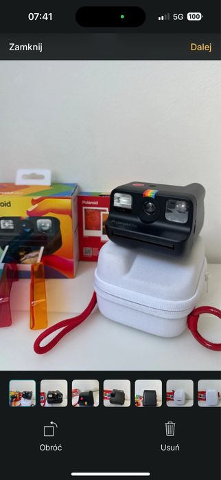 Aparat Polaroid Go black czarny etui filtry
