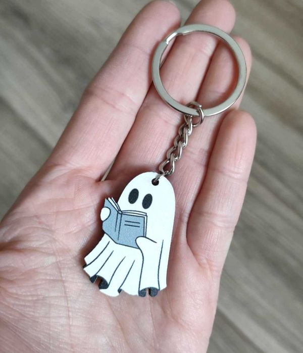 Duszek Czytelnik Brelok Dobry Duch książka Gadżet Prezent Książkoholik