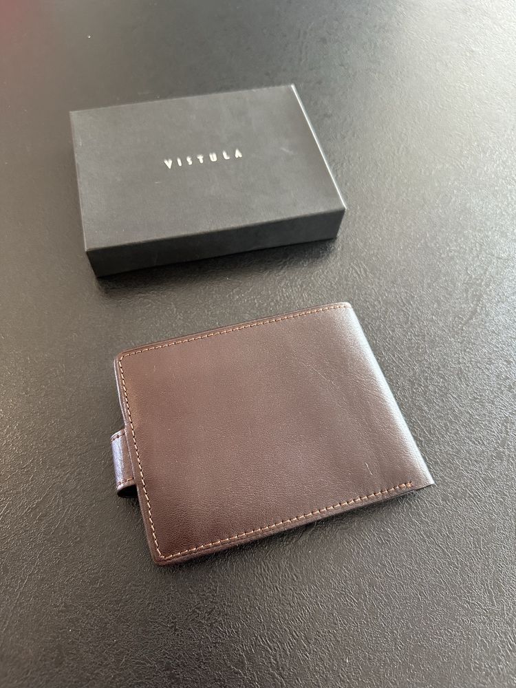 Skórzany portfel  VISTULA  model: LAUTARO ( 100% Skóra )