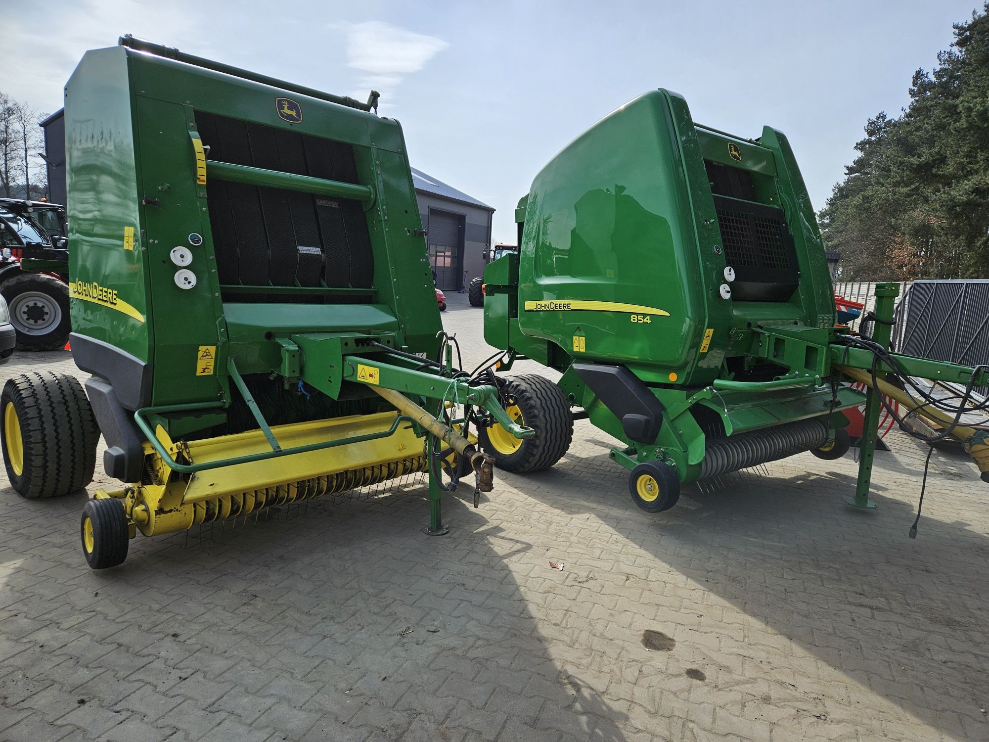 Prasa John Deere 854 Piekny Oryginał Siatka Rotor 13Rok Finansowanie