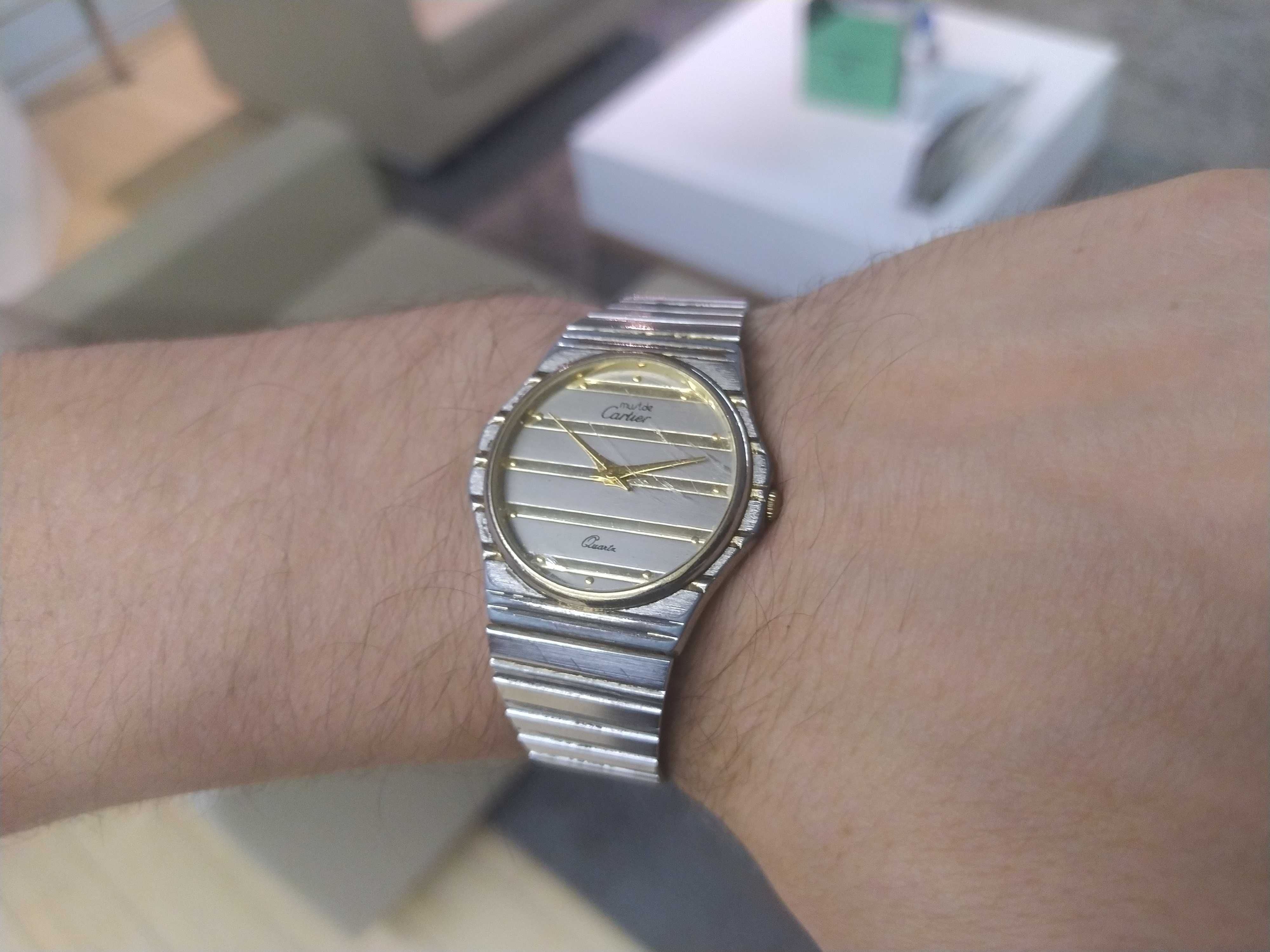 Zegarek Must de Cartier Geneve Bransoleta Ciekawy Model !! Vintage