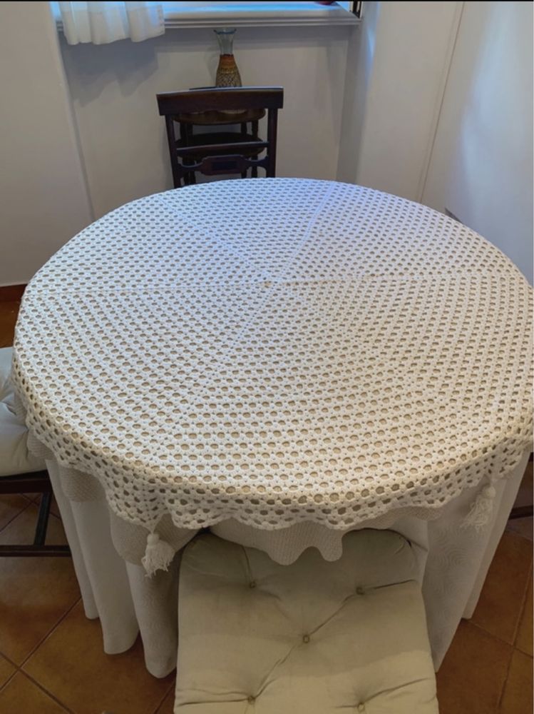 Toalha de mesa de crochet