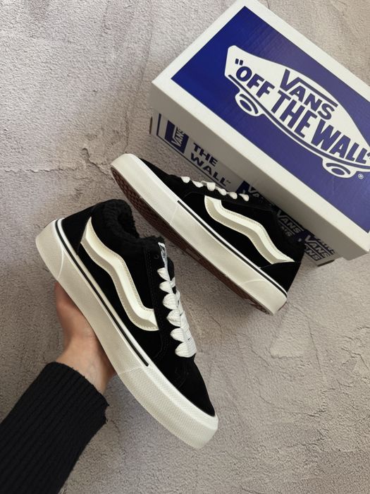Vans knu skool ванс кну скул кеди на хутрі зимові кросівки