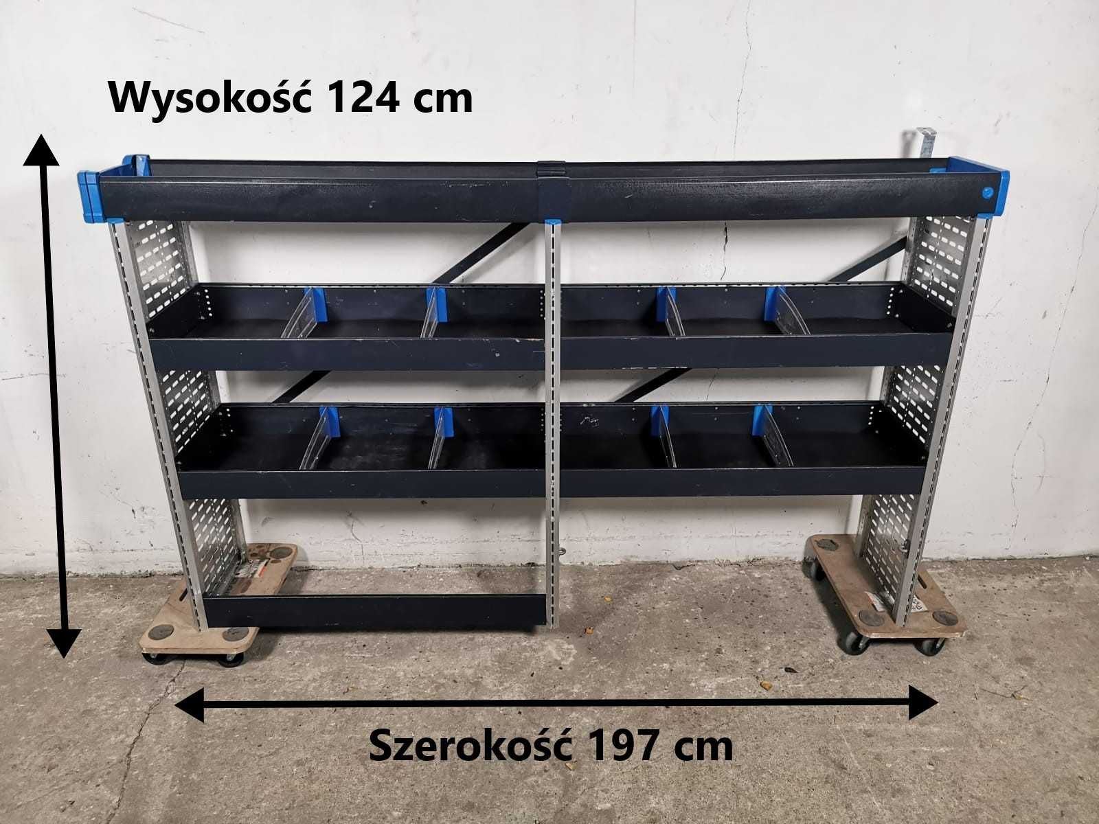 Zabudowa serwisowa warsztatowa regał samochodowy serwisowy SORTIMO