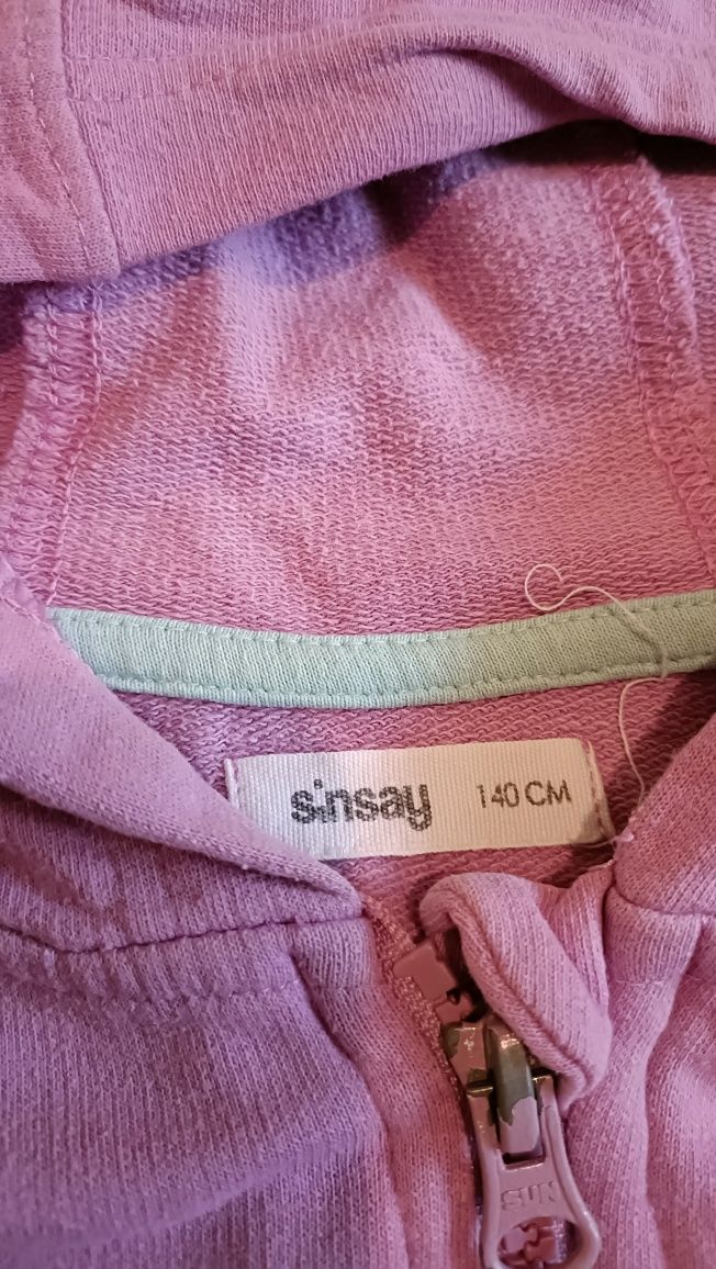 Fioletowa bluza Sinsay 140 cm