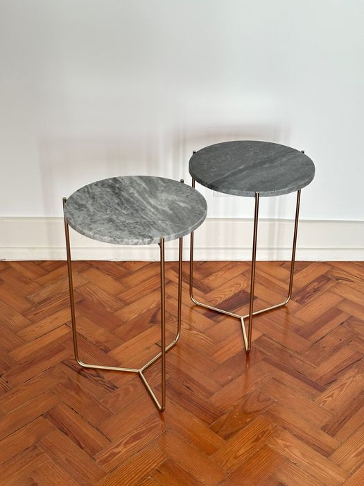 Mesas de apoio em mármore - Zara Home (valor unitário)