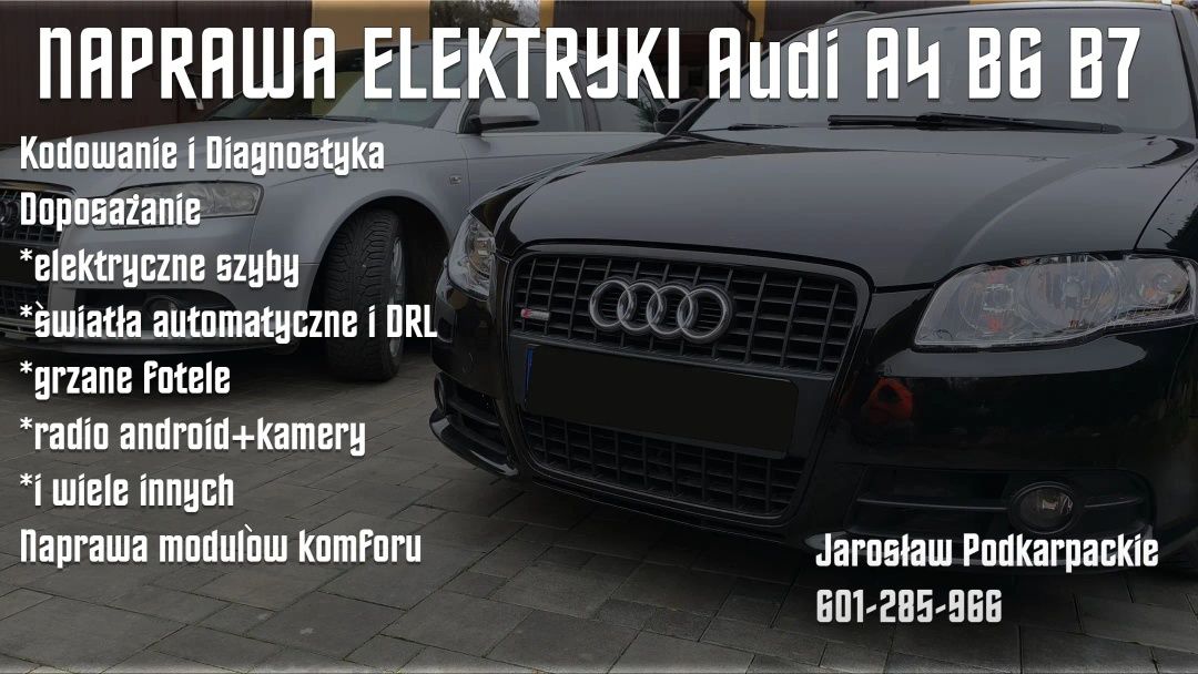 Moduł komfortu Doposażanie Diagnostyka Kodowanie Naprawa elektryki Aud