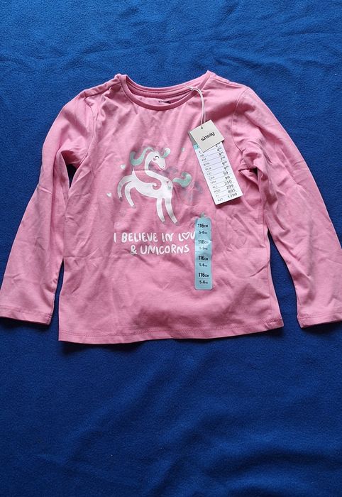Bluzka z długim rękawem 116 nowa z metką Sinsay