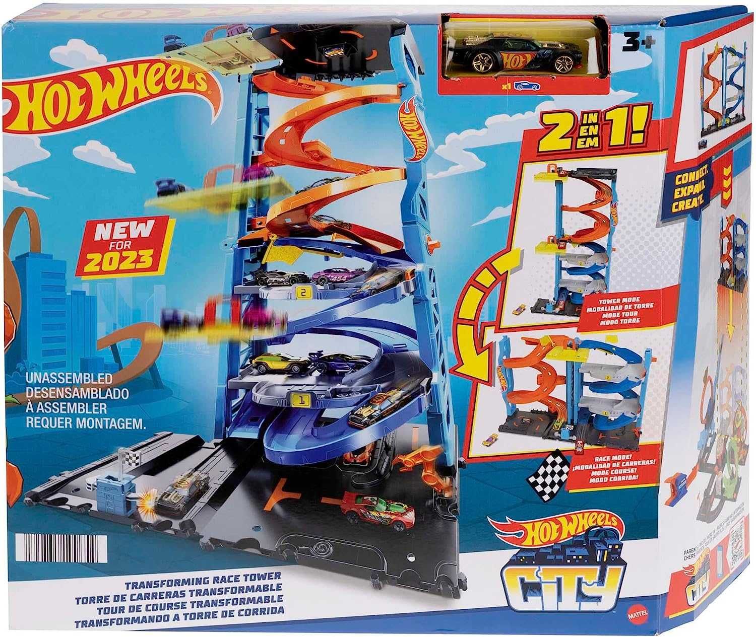 Трек Хот Вилс Hot Wheels Супервежа гонки башня Transforming Race Tower