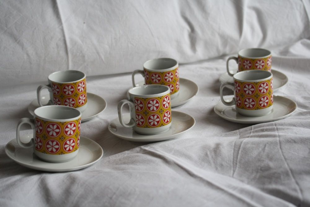 Włoskie Filiżanki Espresso Monopoli Porcellana D'Italia