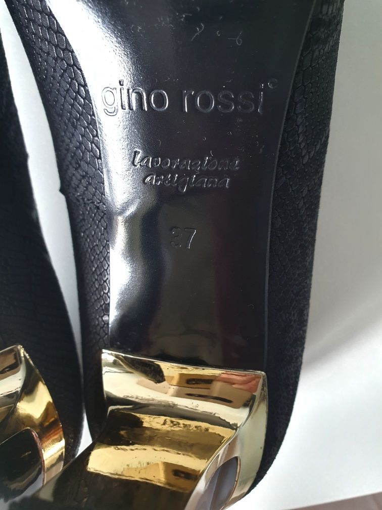Botki czółenka skórzane Gino Rossi rozmiar 37,24cm