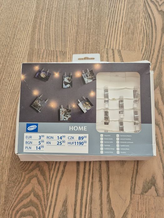 Lampka klips z zdjęcia