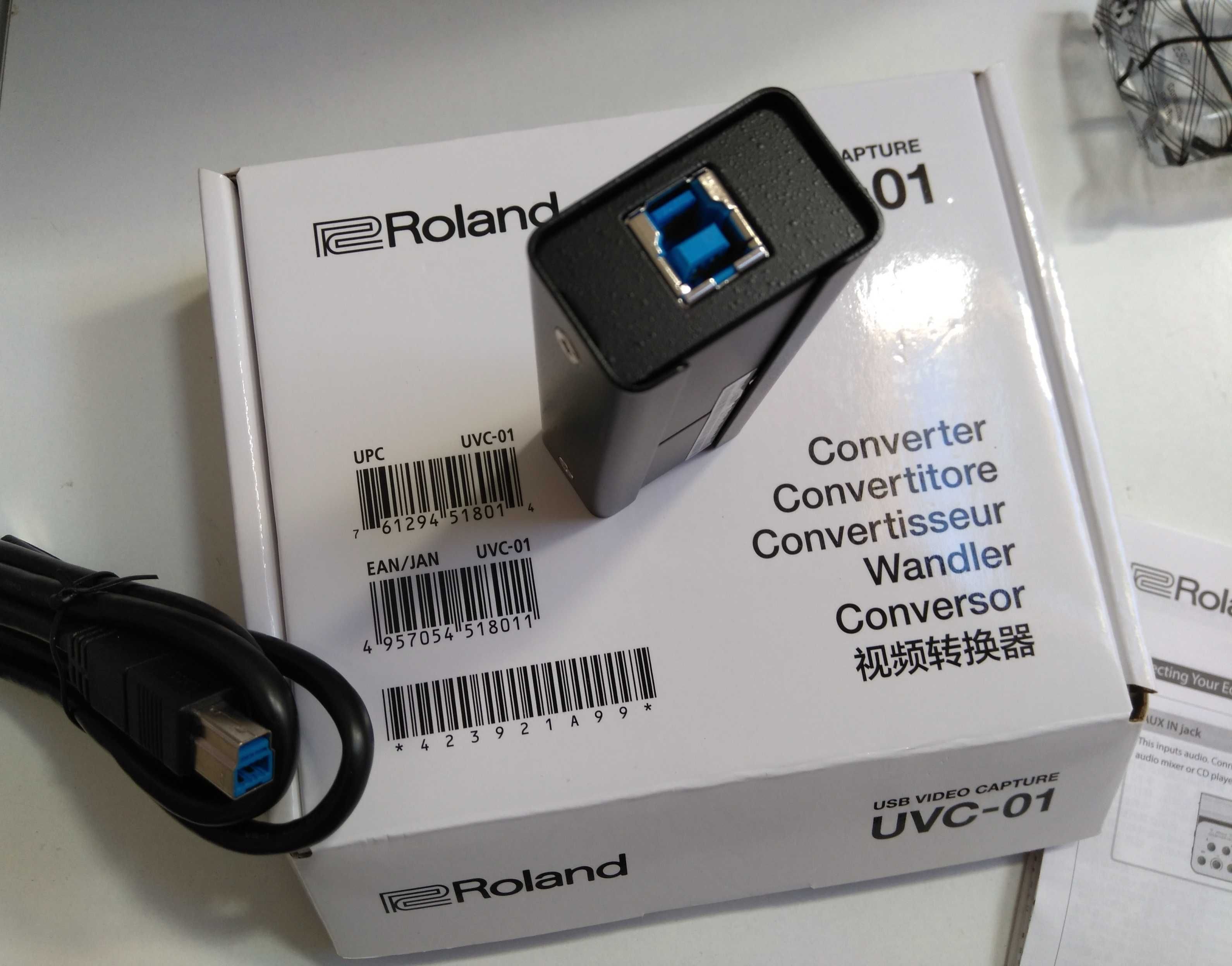 Roland USB video capture UVC-01 stream. NOVO