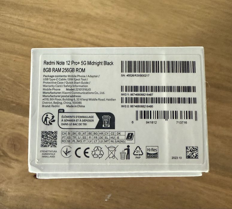Redmi note 12 Pro+ 5G